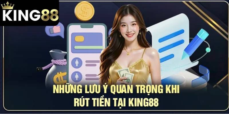 Khi rút tiền KING88 cần tuân thủ đúng số tiền tối thiểu